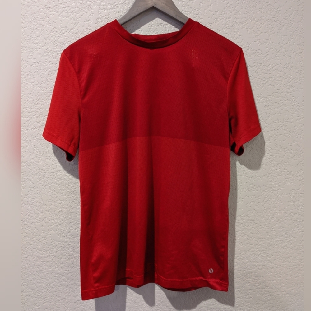 BOGO Men's Xersion red mesh athletic top